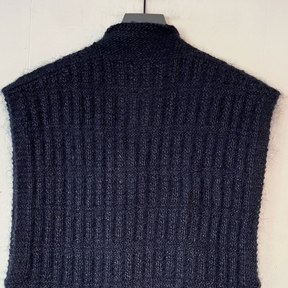 Vintage Ellen Tracy for Linda Allard Mohair Blend Cable Knit Sweater Vest Sz. S - Picture 6 of 12